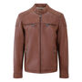 Men's Luxury Leather Biker Jacket, thumbnail 4 of 11