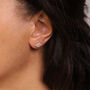 Crystal Cluster Stud Earrings, thumbnail 2 of 5