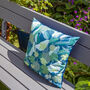 Palm Leaves Water Resistant Garden Outdoors Cushion, thumbnail 9 of 9