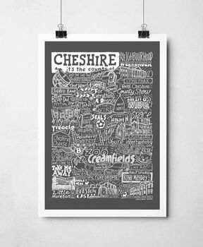 Cheshire Landmarks Print, 3 of 12