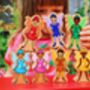 Rainbow Fairies Wooden Figures Set Of Seven, thumbnail 1 of 3