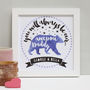 Personalised Daddy Bear Framed Print, thumbnail 1 of 11