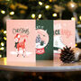 Pack Of Three Retro Inspired Christmas Cards, thumbnail 2 of 2