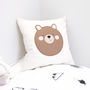 Personalised Bear Nursery Cushion, thumbnail 1 of 5