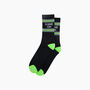 Game On Organic Cotton Sports Socks In Black, thumbnail 3 of 4