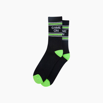Game On Organic Cotton Sports Socks In Black, 3 of 4