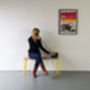 Bench With Industrial Hairpin Legs In Plywood, thumbnail 1 of 9