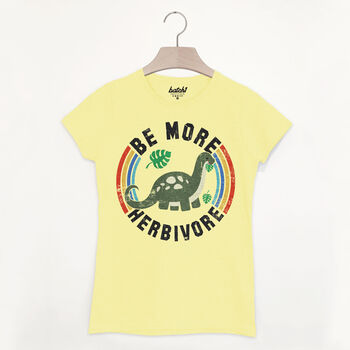 Be More Herbivore Women's Slogan T Shirt, 2 of 2
