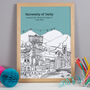Personalised Derby Graduation Gift Print, thumbnail 8 of 9