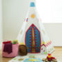 Hand Embroidered Wild West Teepee Tent, thumbnail 3 of 8