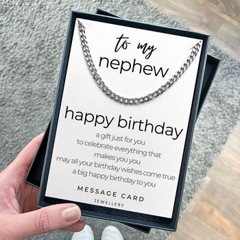Necklace Gift Send Nephew Birthday Wishes, 6 of 6
