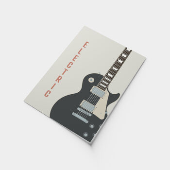 Electric Guitar Print | Les Paul Music Poster, 6 of 7