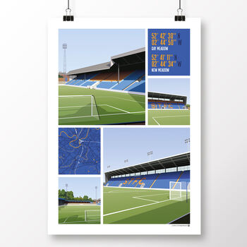 Shrewsbury Views Of Gay Meadow And New Meadow Poster, 2 of 7