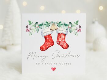 Personalised Red Christmas Stockings *Up To Six Stockings, 3 of 6