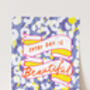 'Every Day is Beautiful' Neon Quote Print, thumbnail 1 of 4