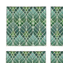 Sage Green And Grey Interwoven Trees Art Nouveau Coaster Set, thumbnail 2 of 10