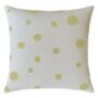 Hand Painted Sustainable Linen Cushion Polka Dot Print, thumbnail 2 of 12