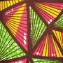 Pink And Green Geometric Triangles African Lampshade, thumbnail 7 of 9