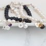 Pearl Bracelet Personalised With Birthstone And Initial, thumbnail 1 of 10