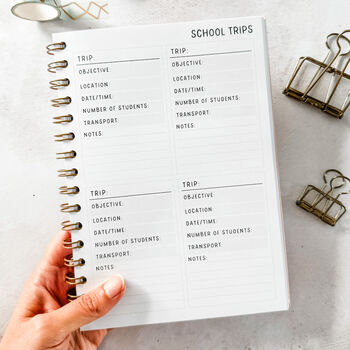 Personalised Teacher Planner | Choice Of Covers, 9 of 12