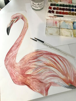 Teal Cushion 'Poise' Pink Flamingo Design, 2 of 5