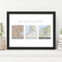 Your Favourite Locations Personalised Map Print, thumbnail 4 of 10