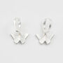 Blue Butterfly Silver Earrings, thumbnail 2 of 6