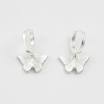 Blue Butterfly Silver Earrings, 2 of 6
