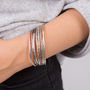 Multi Metallic Wrap Bracelet, thumbnail 1 of 5