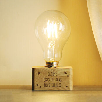 Fathers Day Gifts Dad You Brighten My World Light Bulb, 3 of 5