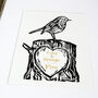 Personalised 'Wood' Fifth Wedding Anniversary Print, thumbnail 2 of 10