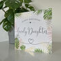 Palm Leaf 'Lovely Daughter' Birthday Card, thumbnail 2 of 2