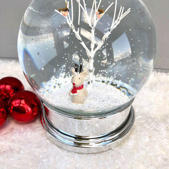 Christmas Snow Globe With Rudolf Reindeer, 3 of 3