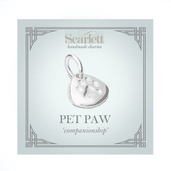 Personalised Silver Paw Print Charm, 8 of 9