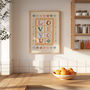 Love You Folk Art | Couples Print | Bedroom Wall Art, thumbnail 6 of 12
