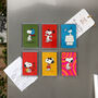 Snoopy Playing Card Fridge Magnets, thumbnail 1 of 7