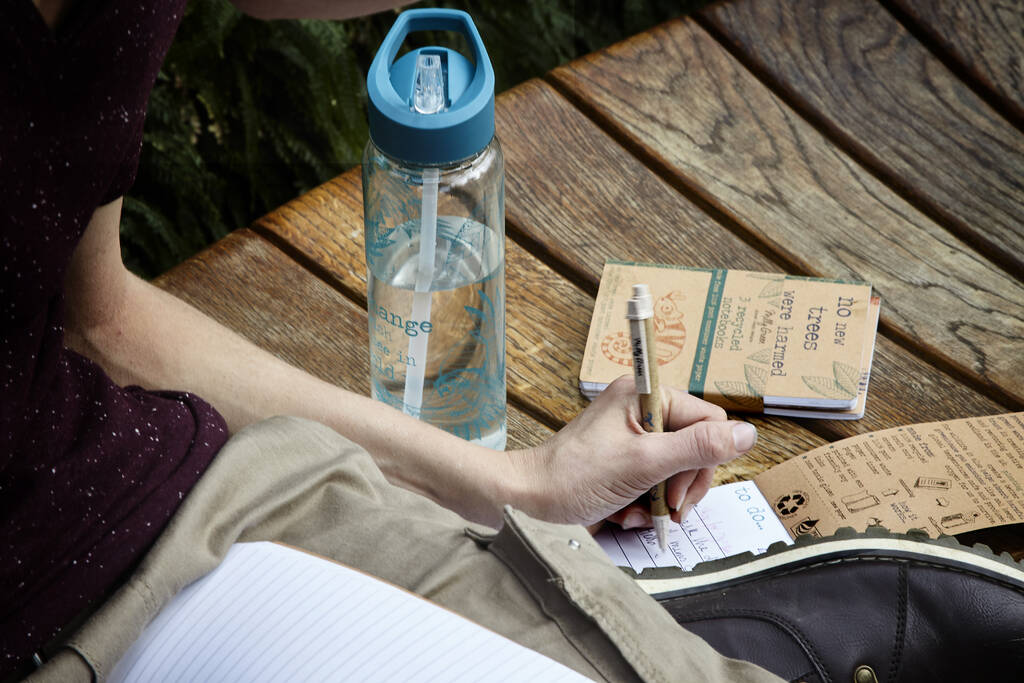 Rainforest Clear Water Bottle Recycled Corn Starch By Milly Green