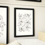 I Love You Floral Print, Unframed, thumbnail 2 of 7