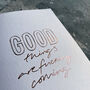 Good Things Are Fucking Coming Hand Foiled Card, thumbnail 2 of 5