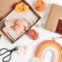 Make Your Own Peachy Macrame Rainbow Craft Kit, thumbnail 3 of 8