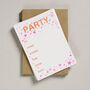 A Pack Of 12 Risograph Party Invitation Postcards, thumbnail 2 of 3