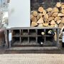 Vintage Industrial Wooden Wine Bottle Crate Rack, thumbnail 8 of 9