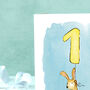 Rabbit First Birthday Card, thumbnail 8 of 8
