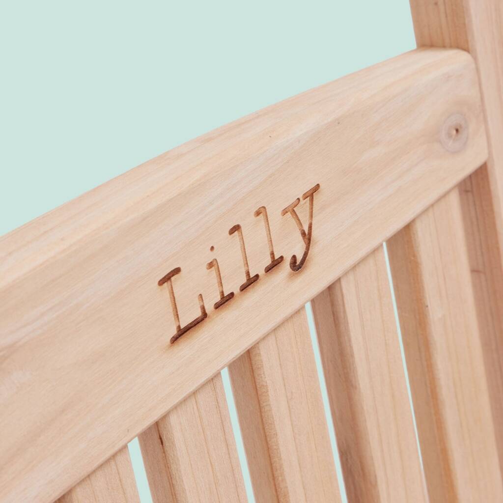 Personalised Wooden Children’s Garden Bench By My 1st Years
