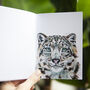 Inky Snow Leopard Notebook, thumbnail 9 of 9