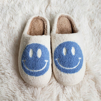 Pastel Smiley Face Slippers, 3 of 7