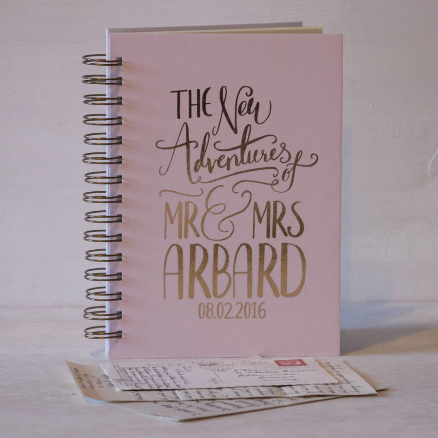 personalised wedding gift memory book by & so they made