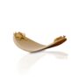 Travertine Canoe Tray With Gold Crab Accents, thumbnail 2 of 2