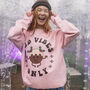 Pud Vibes Only Women's Christmas Jumper, thumbnail 4 of 4