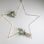 Pre Lit Star With Hand Tied Eucalyptus Bunches, thumbnail 4 of 5